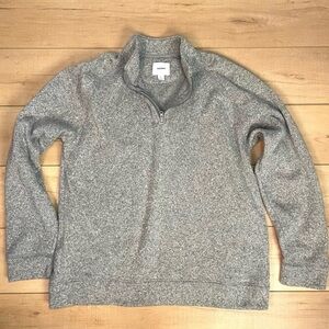 Old Navy Men’s Gray Quarter-Zip Pullover Sweater XXL